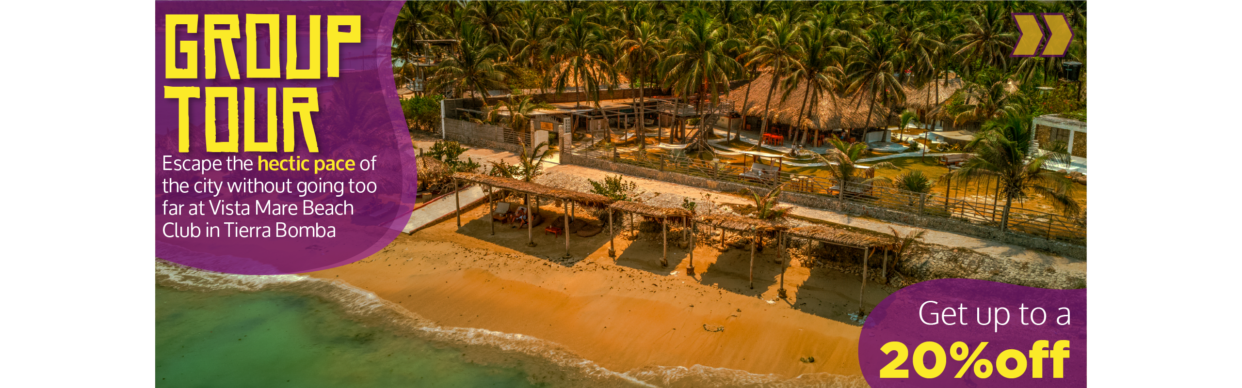 Beyond Colombia Tours | Tour: Vista Mare Beach Club Day Trip in Tierra Bomba