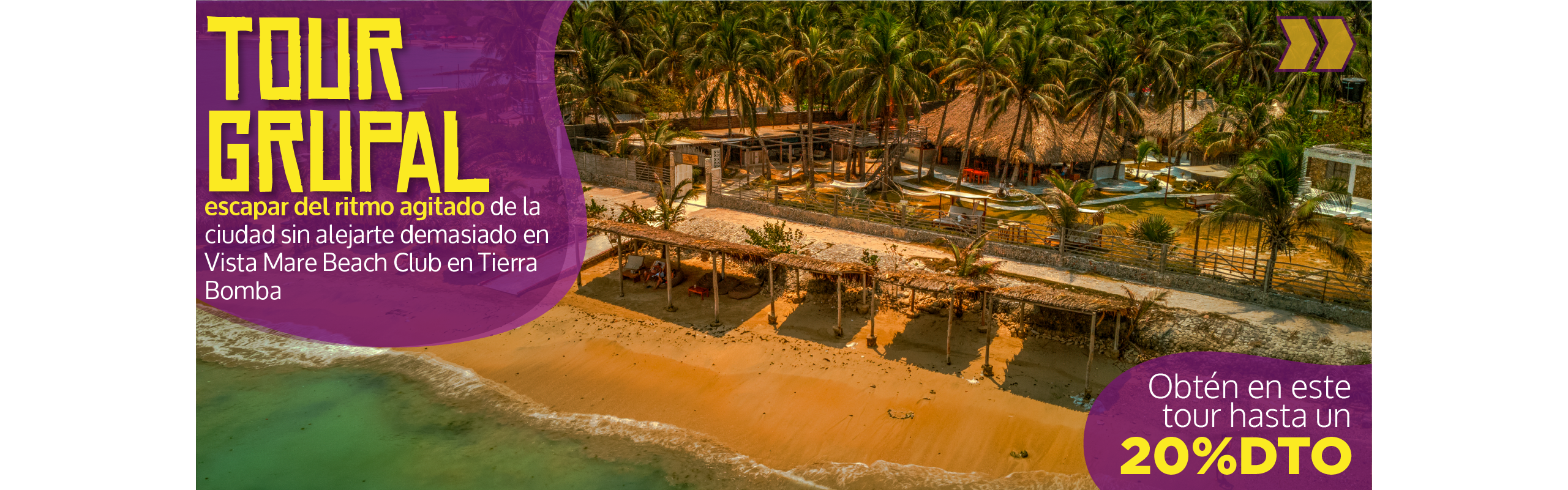 Beyond Colombia Tours | Tour: Pasadía en Vista Mare Beach Club en Tierra Bomba