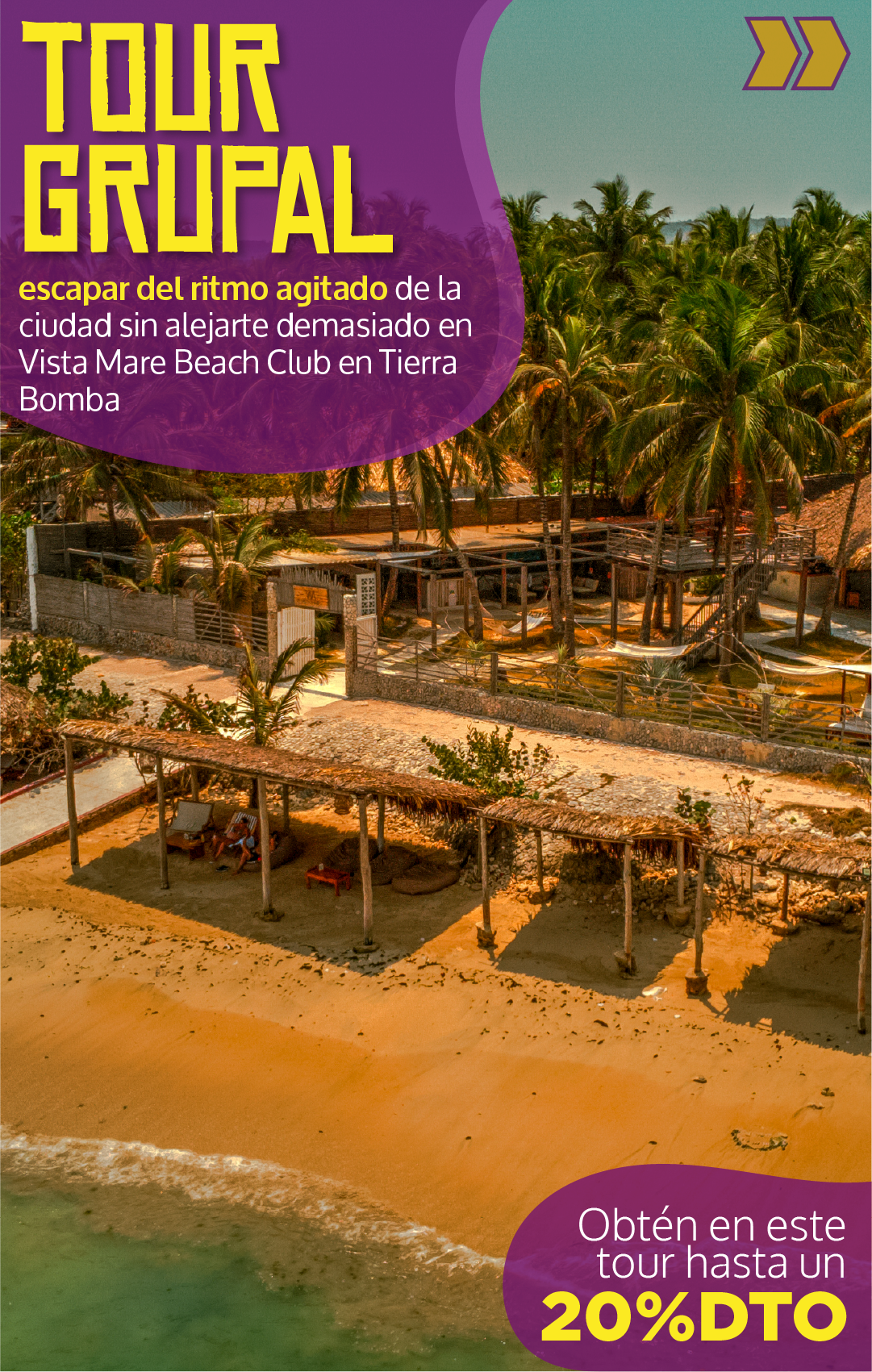 Beyond Colombia Tours | Tour: Vista Mare Beach Club Day Trip in Tierra Bomba