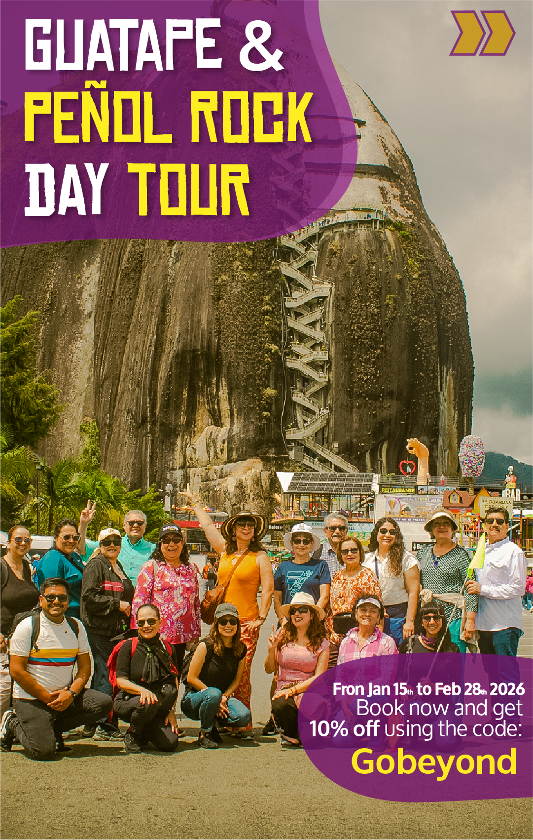 Beyond Colombia Tours | Tour: Guatape & Peñol Rock Day Tour