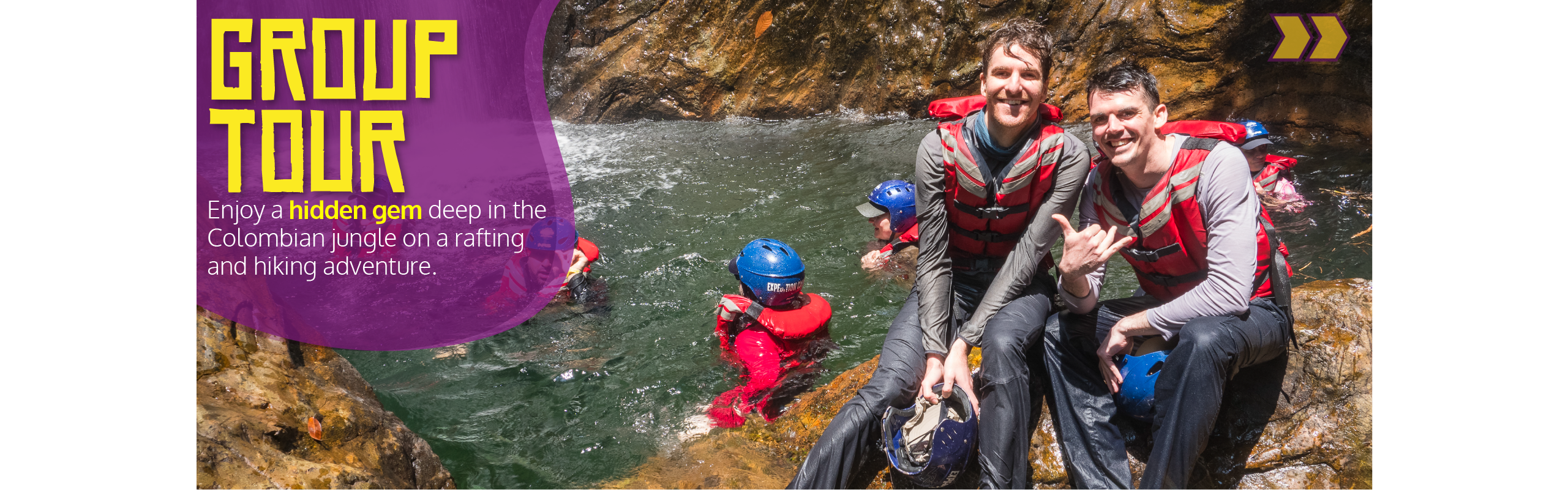 Beyond Colombia Tours | Tour: Rio Verde Jungle Rafting and Trekking Adventure