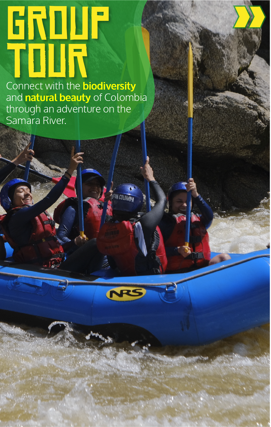 Beyond Colombia Tours | Tour: Rafting Experience at Calderas River