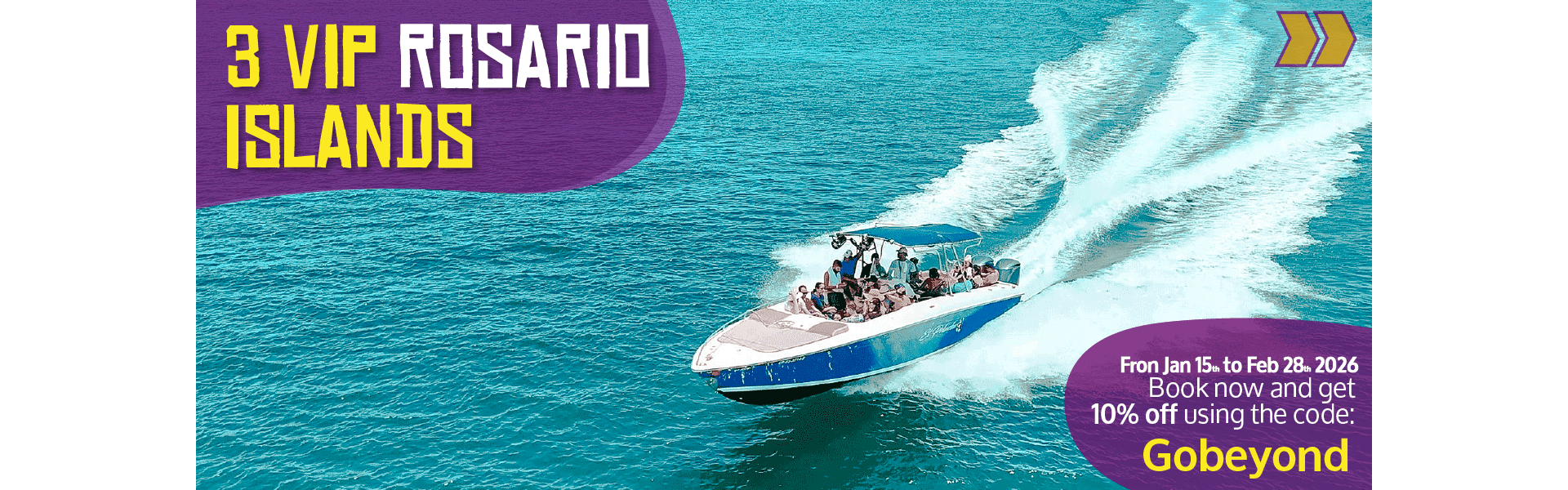 Beyond Colombia Tours | Tour: 3 Rosario Islands Day Tour