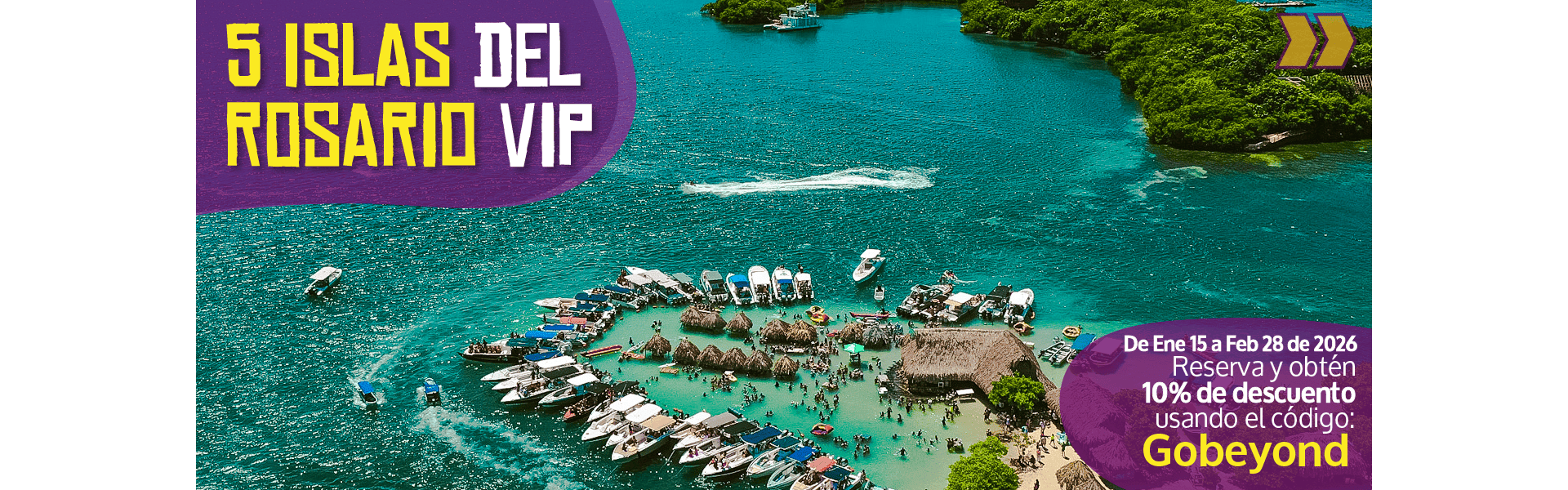 Beyond Colombia Tours | Tour: 5 Islas del Rosario Day Tour