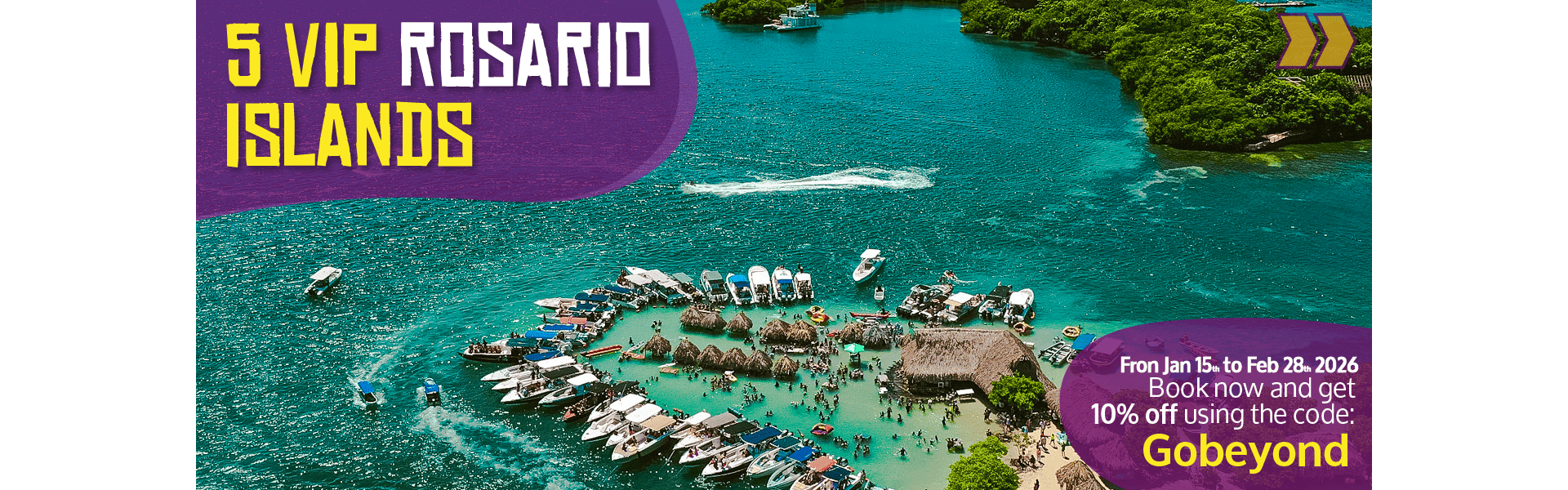 Beyond Colombia Tours | Tour: 5 Rosario Islands Day Tour