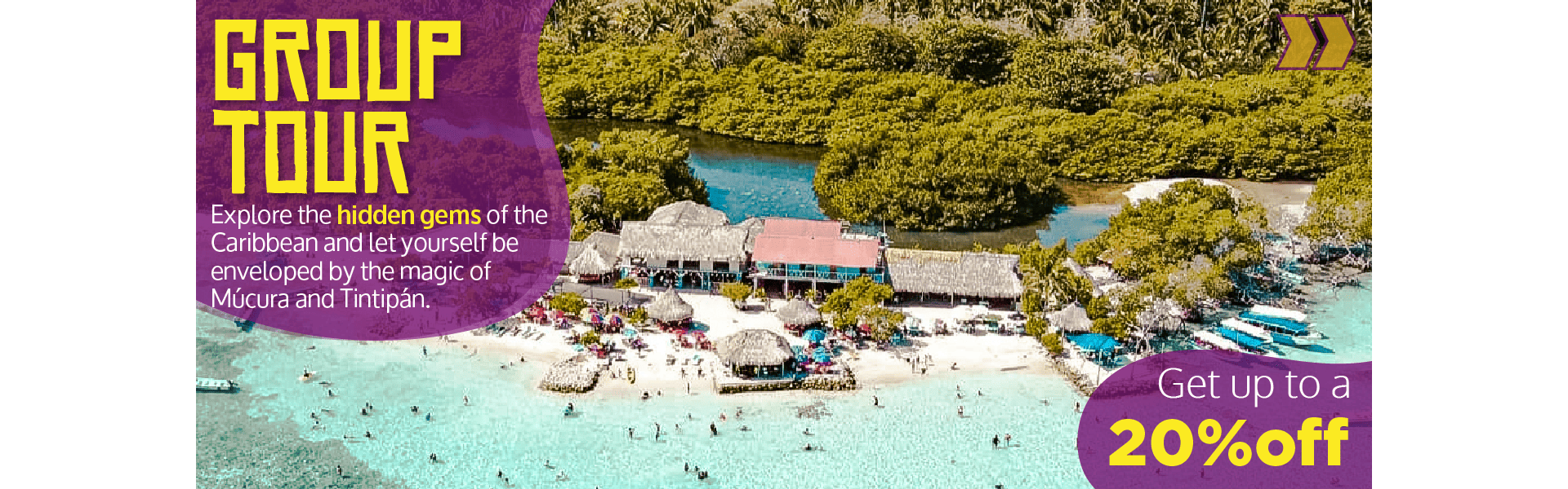 Beyond Colombia Tours | Tour: Day Trip to Múcura and Tintipan Islands at San Bernardo Archipelago