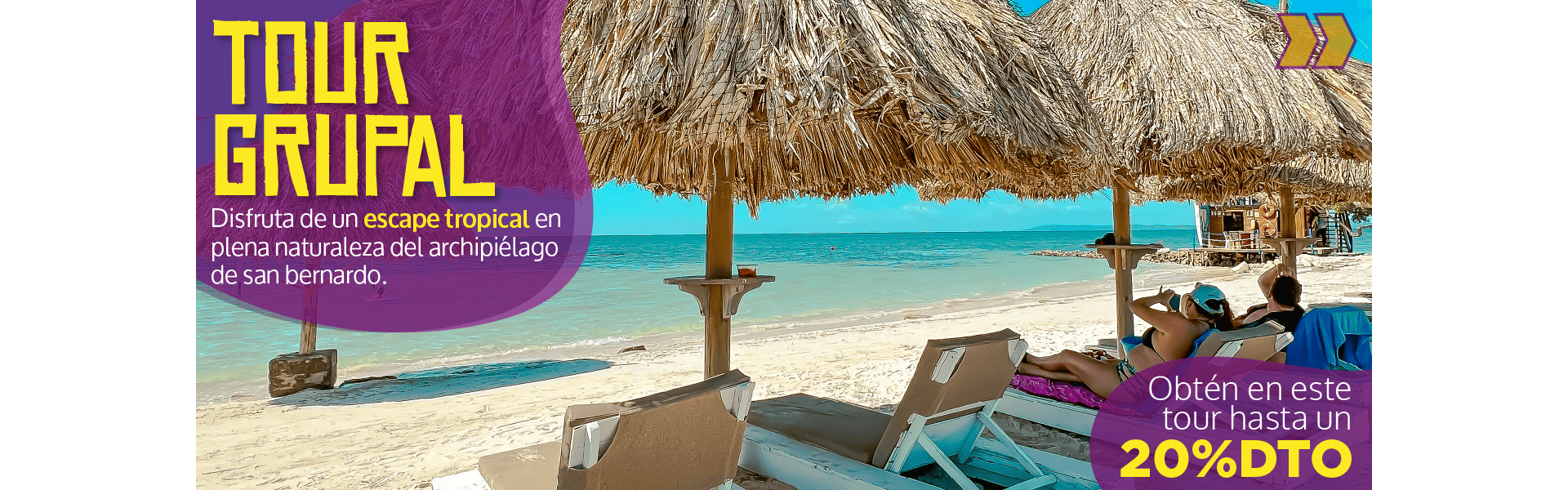 Beyond Colombia Tours | Tour: Pasadía en Isla Palma en Archipiélago de San Bernardo