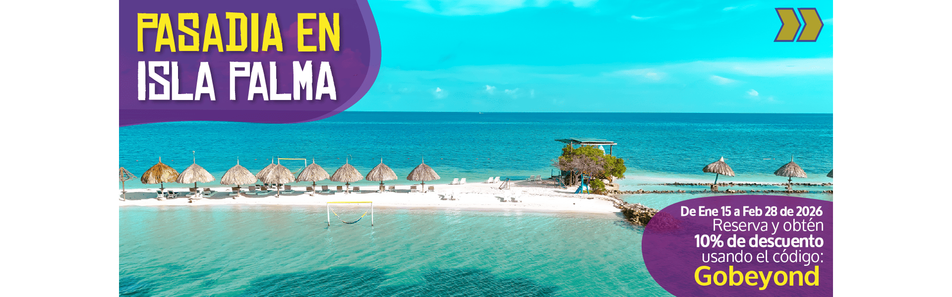 Beyond Colombia Tours | Tour: Pasadía en Isla Palma en Archipiélago de San Bernardo