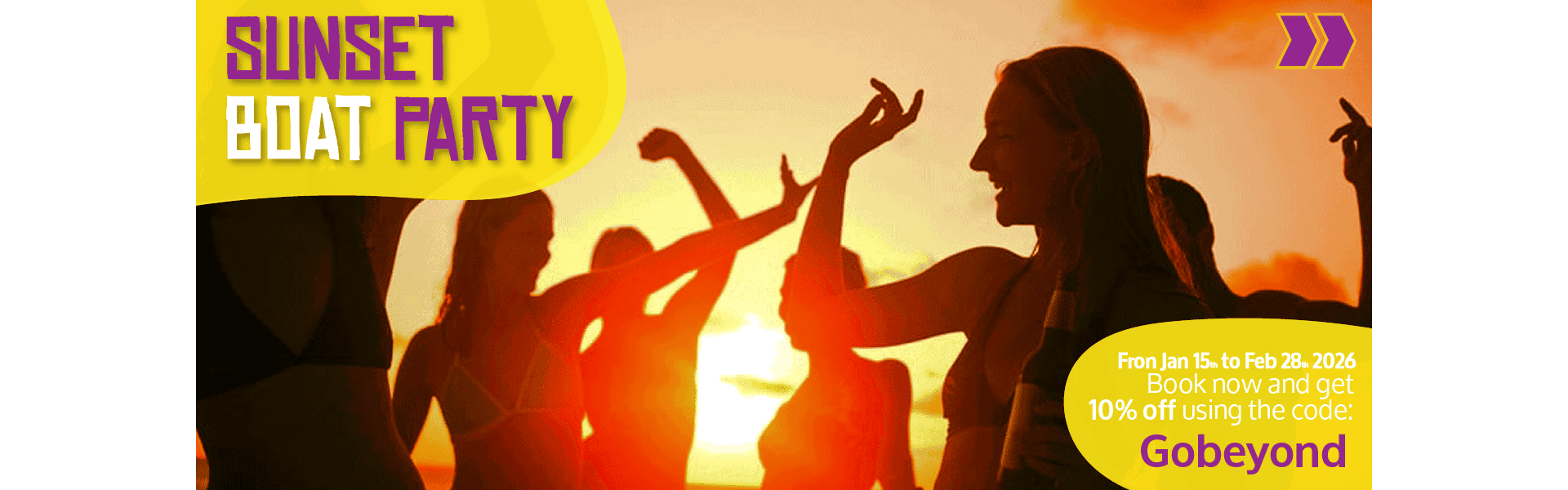 Beyond Colombia Tours | Tour: Sunset & Night Boat Party at Cartagena's Bay