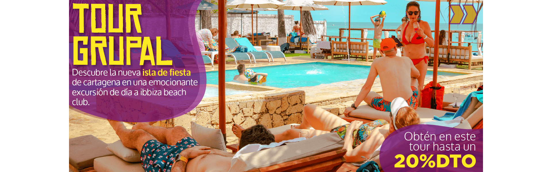 Beyond Colombia Tours | Tour: Pasadía en Ibbiza Club de Playa Islas del Rosario