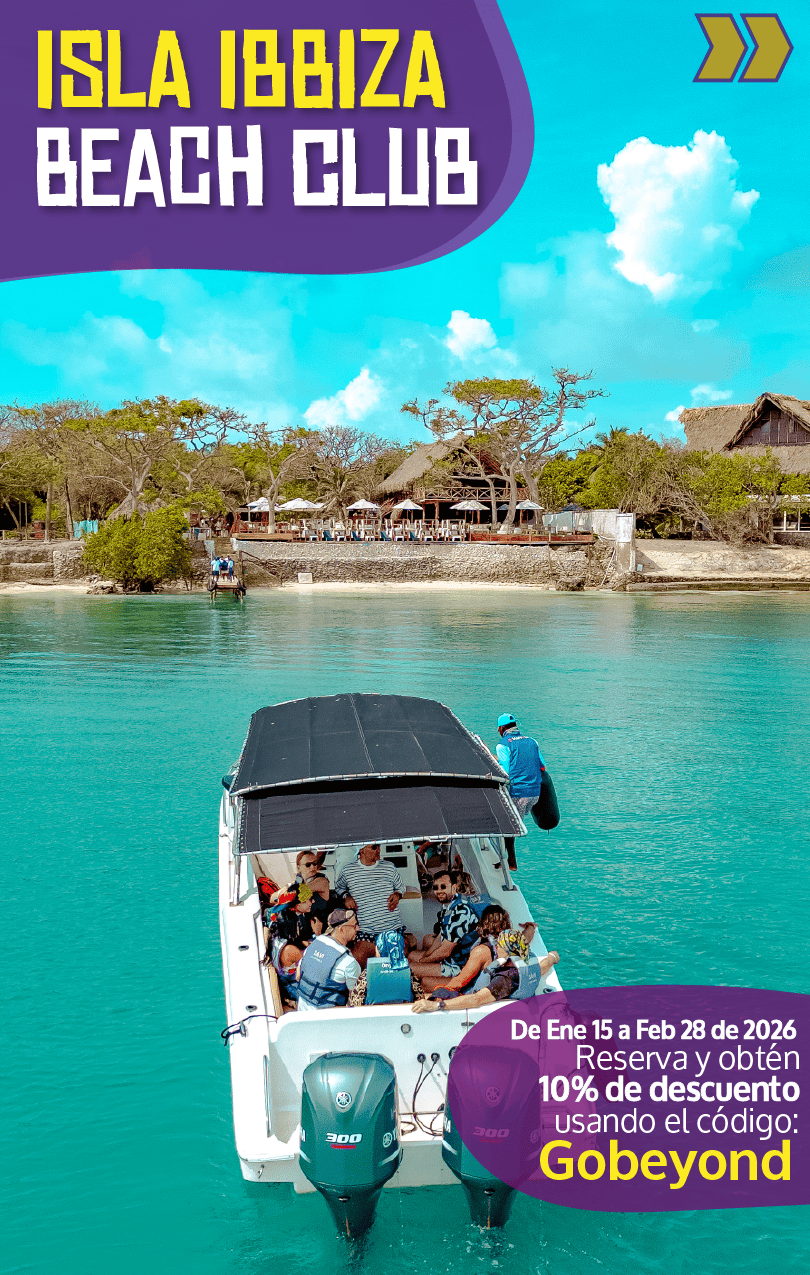 Beyond Colombia Tours | Tour: Ibbiza Beach Club at Rosario Islands Day Trip
