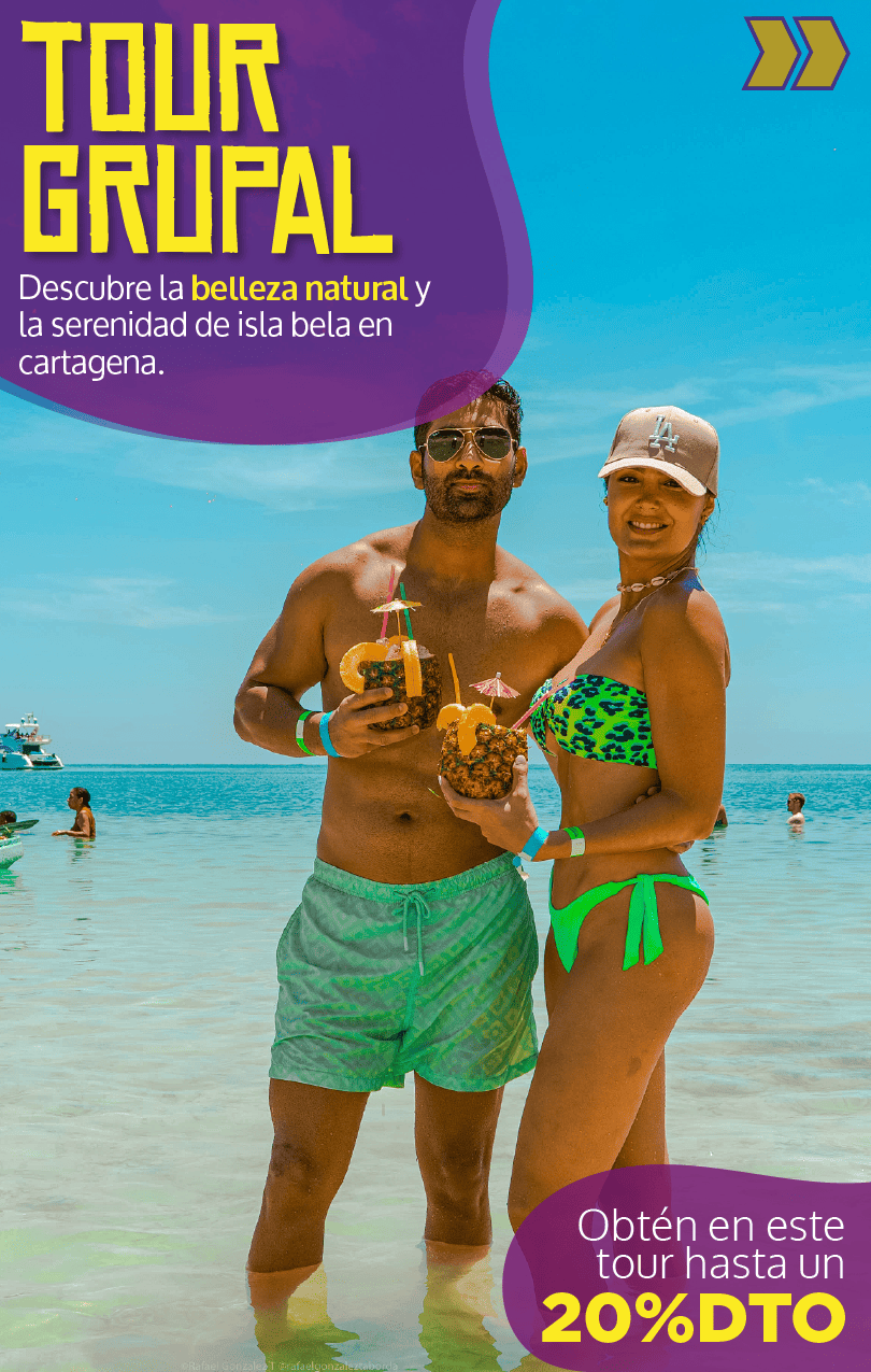 Beyond Colombia Tours | Tour: Isla Bela OPEN BAR at Rosario Islands Day Trip