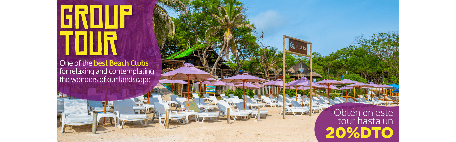 Beyond Colombia Tours | Tour: Luxury Beach Open Bar at Rosario Islands Day Trip