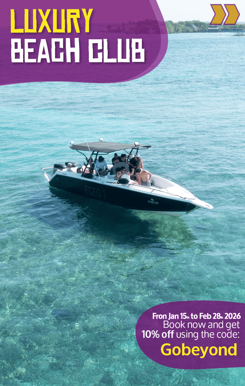 Beyond Colombia Tours | Tour: Luxury Beach Open Bar at Rosario Islands Day Trip