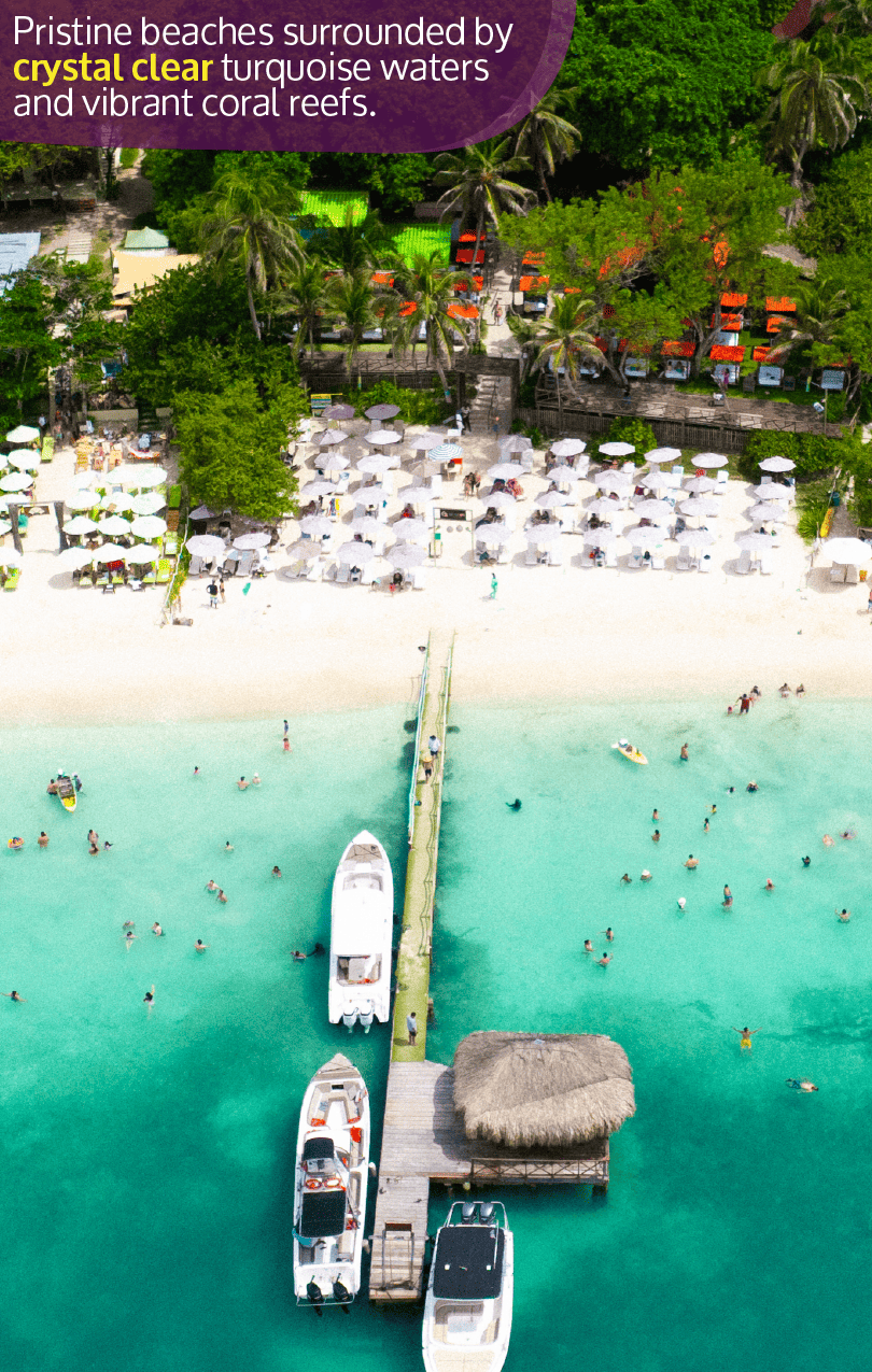 Beyond Colombia Tours | Tour: Luxury Beach Open Bar at Rosario Islands Day Trip