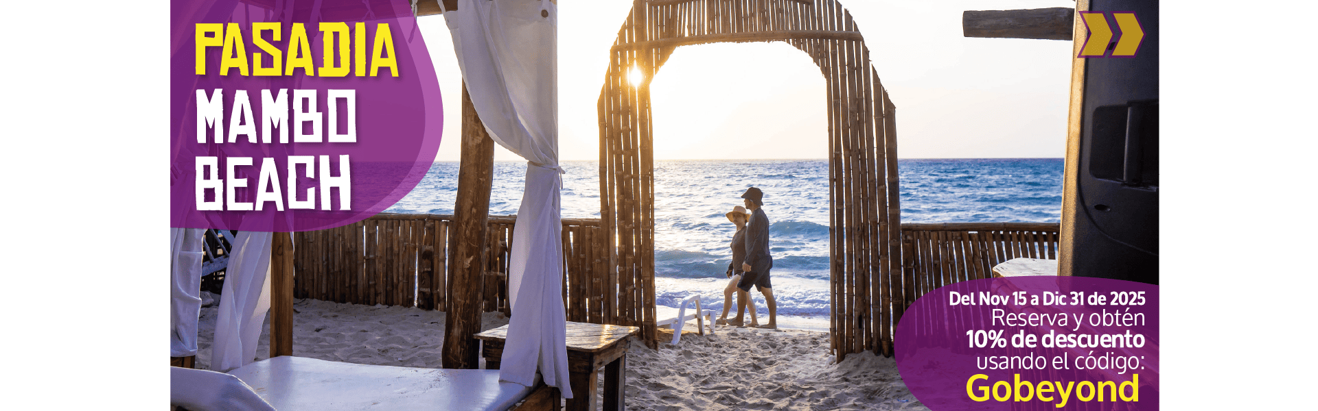 Beyond Colombia Tours | Tour: Pasadía en Mambo Beach Club en Isla Barú