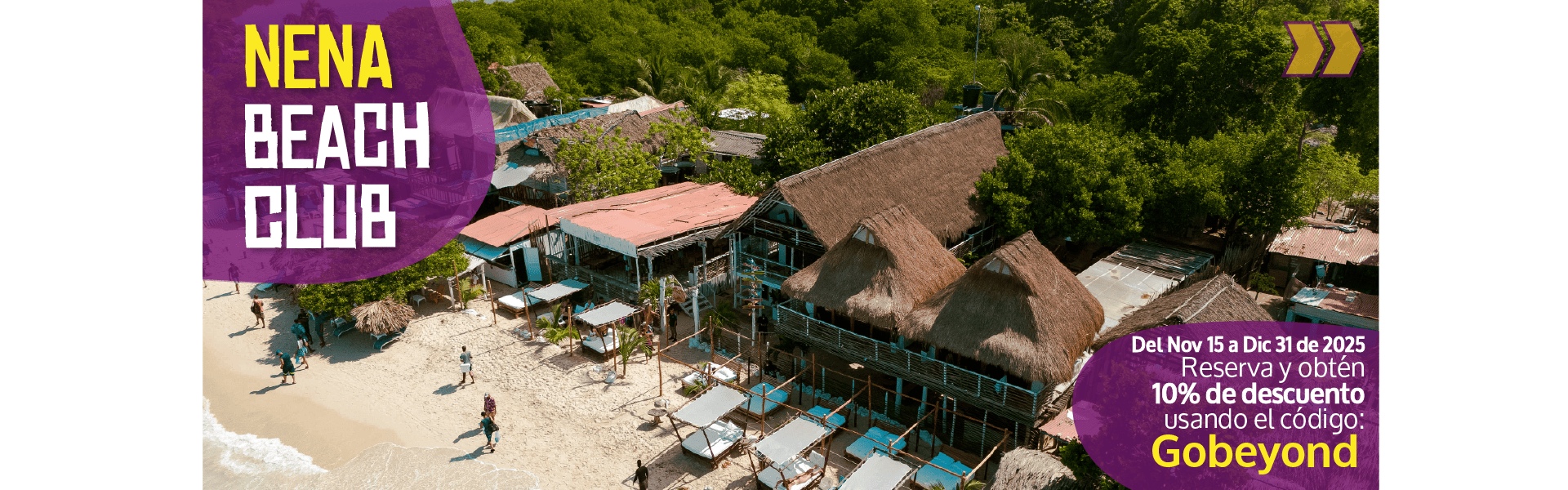 Beyond Colombia Tours | Tour: Pasadía Nena Beach Club en Barú (Playa Blanca)