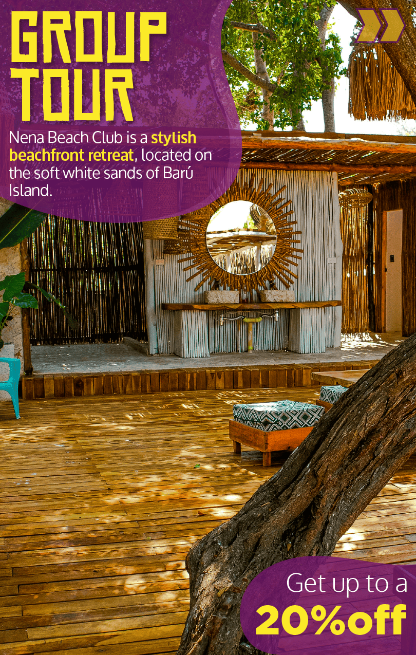 Beyond Colombia Tours | Tour: Nena Beach Club Day Trip in Barú (Playa Blanca)