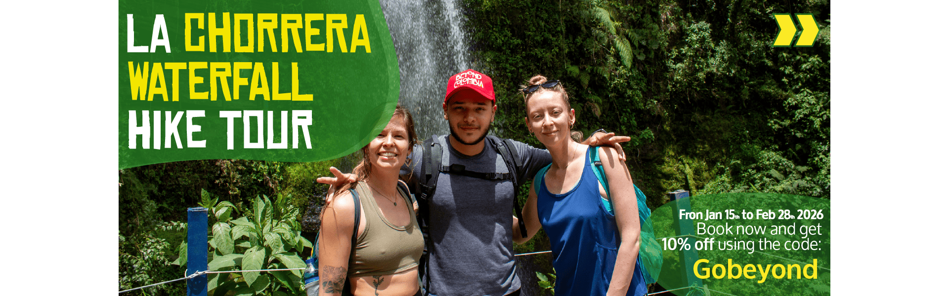 Beyond Colombia Tours | Tour: La Chorrera Waterfall Hike Tour