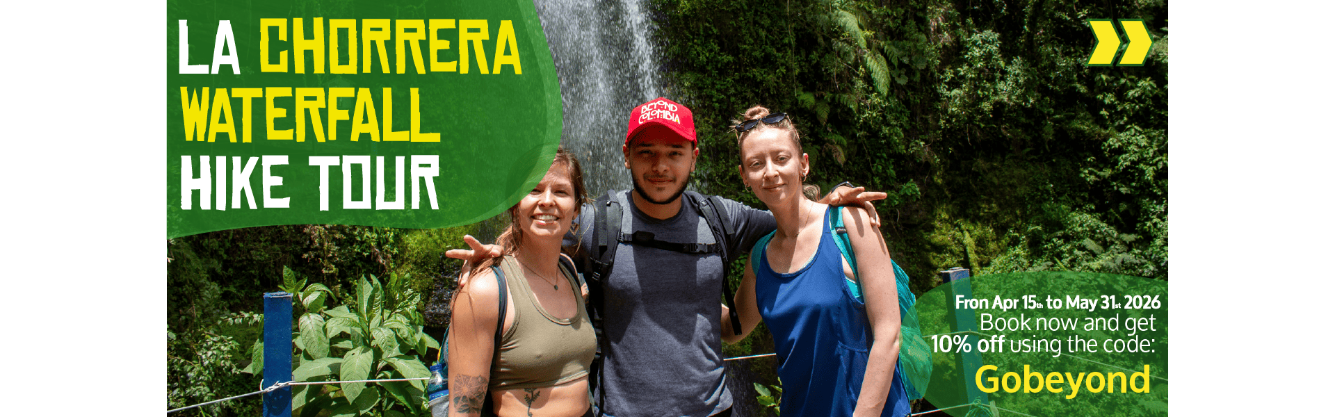 Beyond Colombia Tours | Tour: La Chorrera Waterfall Hike Tour