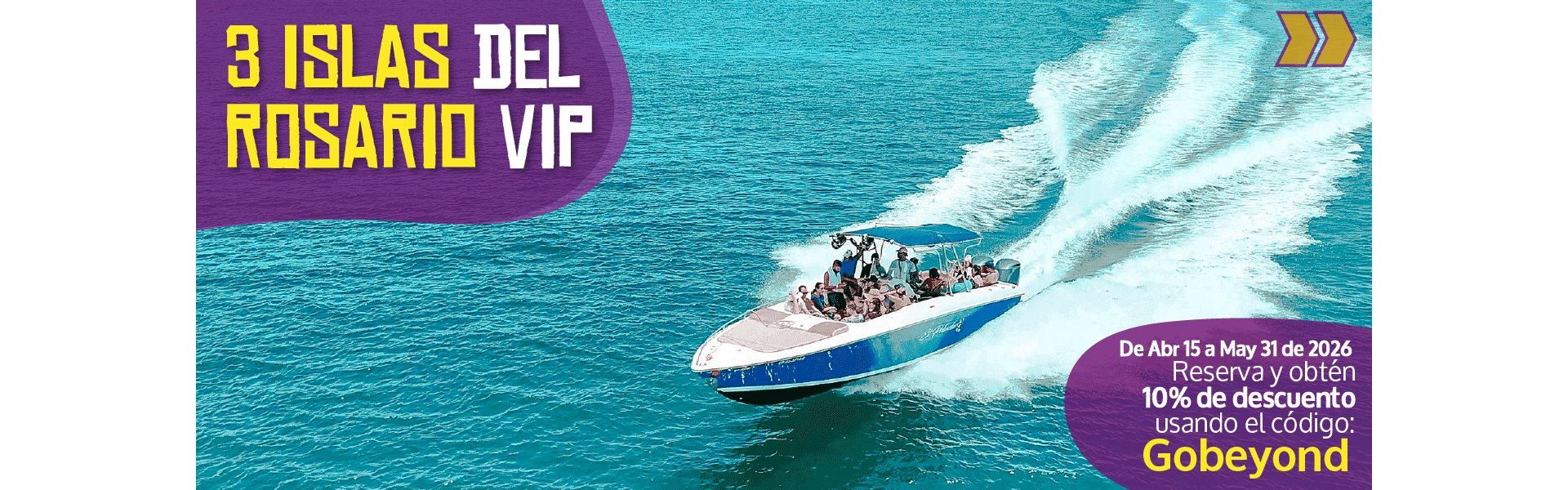 Beyond Colombia Tours | Tour: 3 Islas del Rosario Day Tour