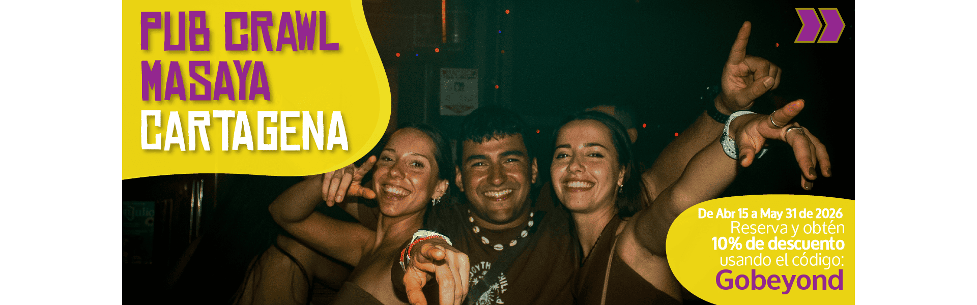Beyond Colombia Tours | Tour: El Mejor Pub Crawl de Fiesta Local en Cartagena (desde Kim & Masaya Hostels)