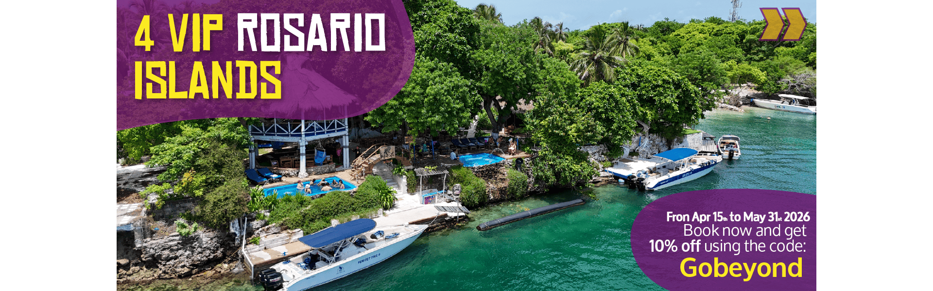 Beyond Colombia Tours | Tour: 4 Rosario Islands Day Tour