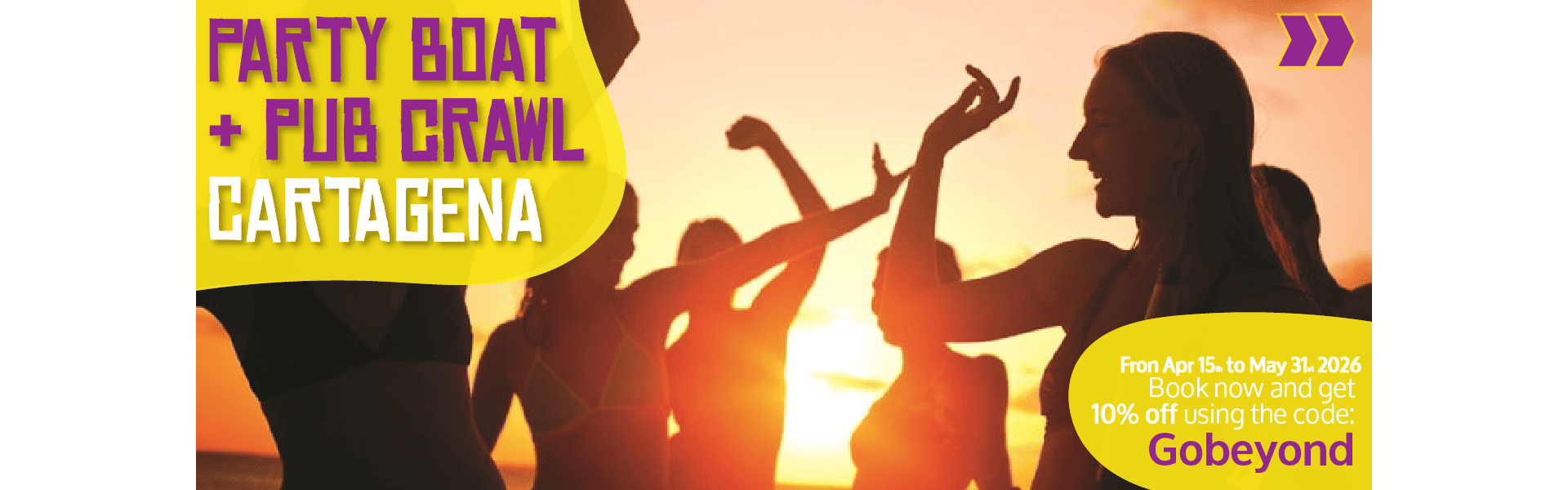 Beyond Colombia Tours | Tour: Ultimate Party Combo: Cartagena's Bay Boat Party & Local Pub Crawl