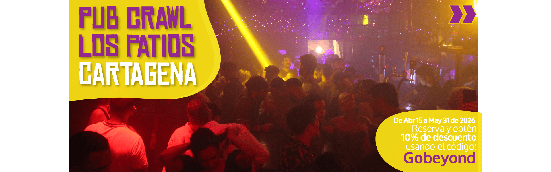 Beyond Colombia Tours | Tour: El Mejor Pub Crawl de Fiesta Local en Cartagena (desde Los Patios Hostel)