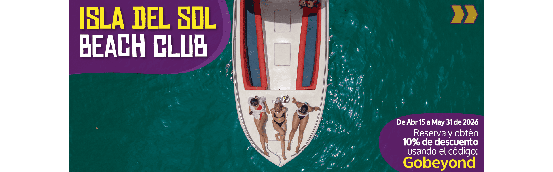 Beyond Colombia Tours | Tour: Pasadía Isla del Sol Club de Playa