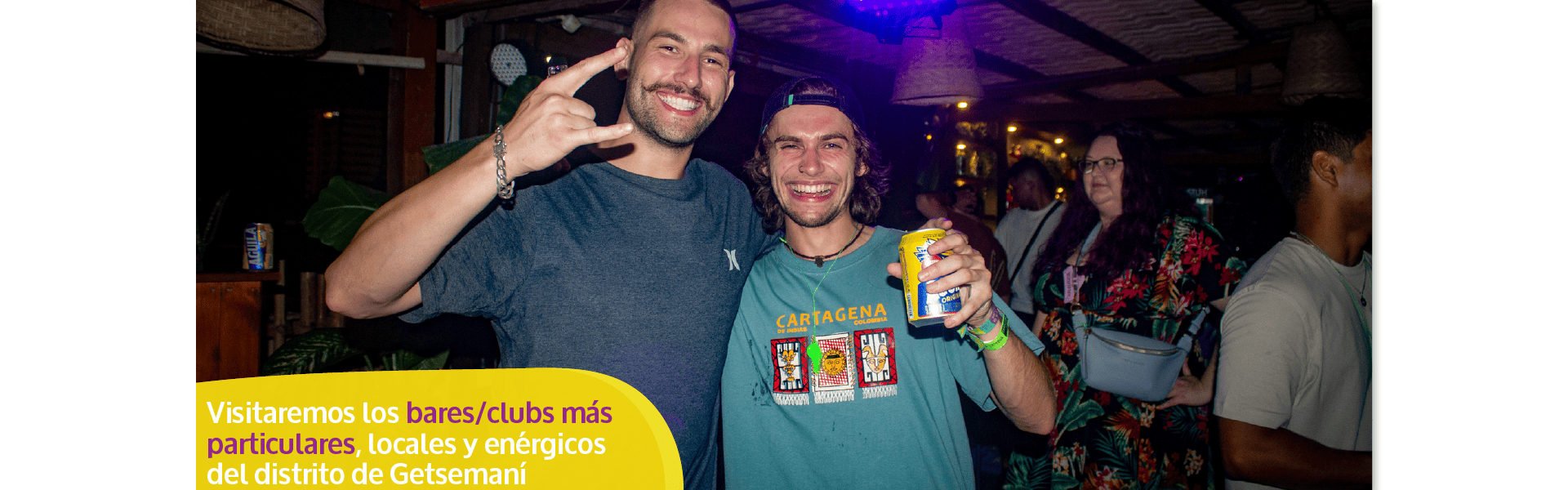 Beyond Colombia Tours | Tour: El Mejor Pub Crawl de Fiesta Local en Cartagena (desde Los Patios Hostel)