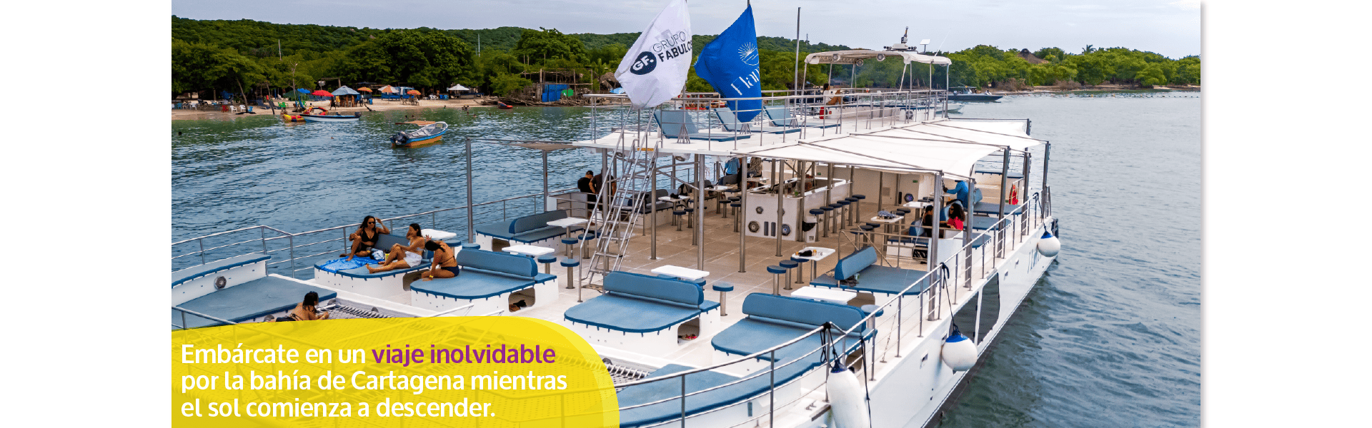Beyond Colombia Tours | Tour: Tour Barra Libre en Catamaran en Cartagena