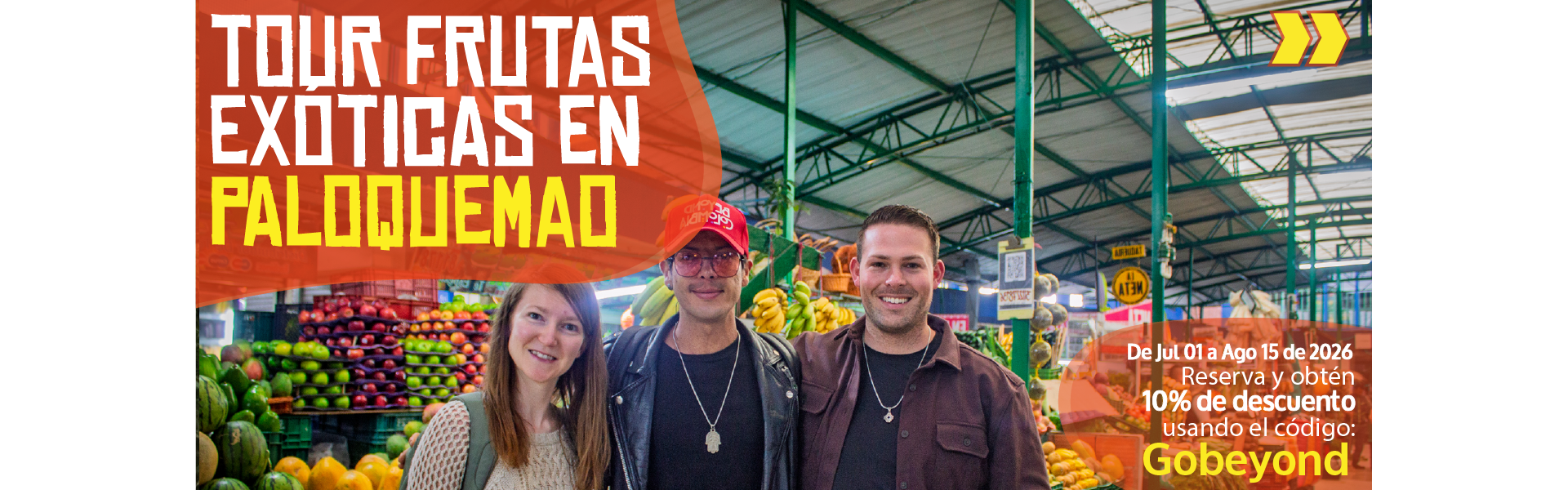 Beyond Colombia Tours | Tour: Tour de Frutas Exóticas en el Mercado de Paloquemao