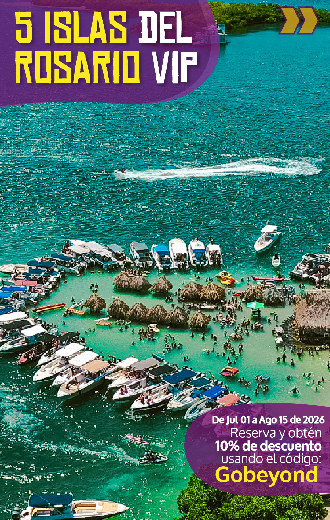 Beyond Colombia Tours | Tour: 5 Islas del Rosario Day Tour