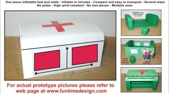 Inflatable bed tent online