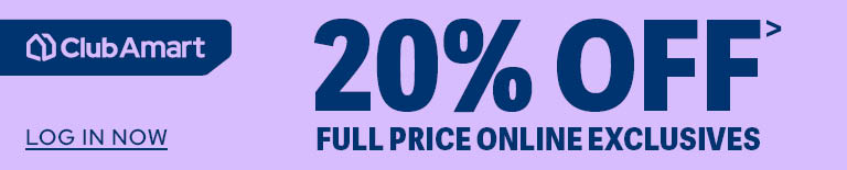 Amart Club: 20% off full price Online Exclusives. Log in now