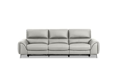 DOMINICO LEATHER 3 Seater with 2 inbuilt Electric Recliners