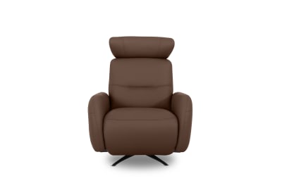 ALDRICH LEATHER Swivel Electric Recliner