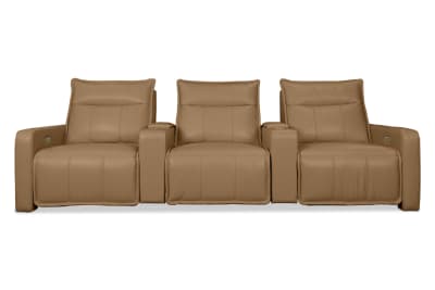 ALCINA LEATHER 3 Seater Theatre Suite