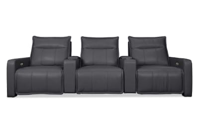 ALCINA LEATHER 3 Seater Theatre Suite