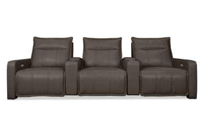 ALCINA LEATHER 3 Seater Theatre Suite