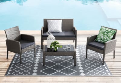 ACASTA 4Pce Outdoor Lounge Setting