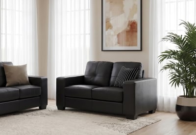 DIAMOND Leather-Look 2 Seater Sofa