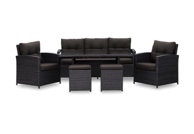 BARBOSA 6 Pce Outdoor Lounge Dining Setting (2ctns)