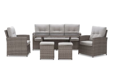 BARBOSA 6 Piece Outdoor Lounge Dining Setting