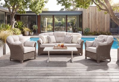 MIAMI 4 Piece Outdoor Lounge Setting