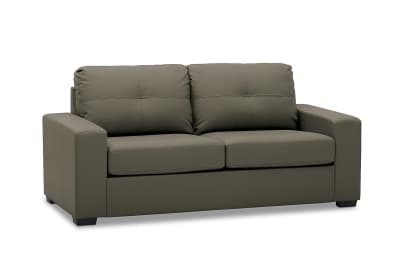 DIAMOND Leather-Look 2.5 Seater Sofa Bed