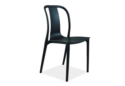 VON TIKI Black Outdoor Dining Chair