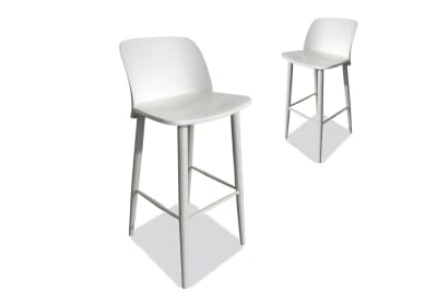 MIRA White Bar Stool