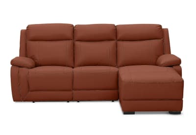 SAN MARCO Leather 3 Seater Right-Hand Facing Chaise